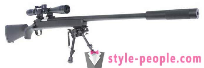Sniper airsoft fusil: une vue d'ensemble, caractéristiques et commentaires