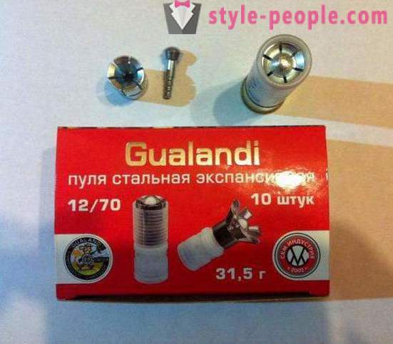 12 balles de calibre Gualandi: description. sanglier Bullet