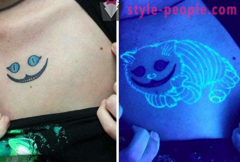 Les tatouages ​​qui sont visibles uniquement sous lumière UV