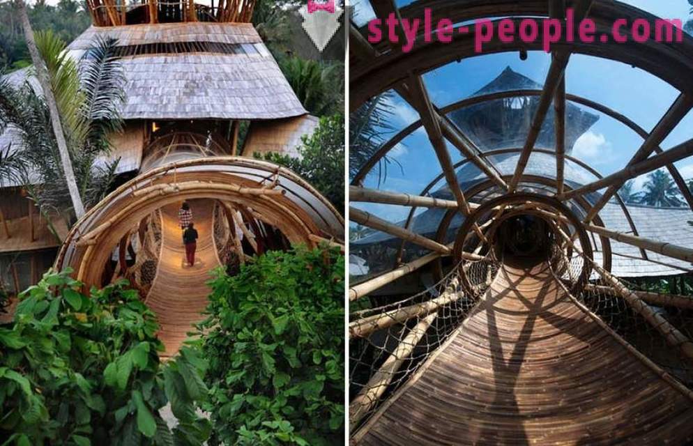 Elle a quitté son emploi, est allé à Bali et a construit une luxueuse maison de bambou