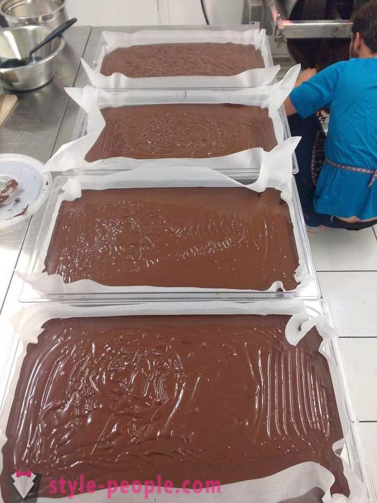 Le processus de croissance et la production de chocolat