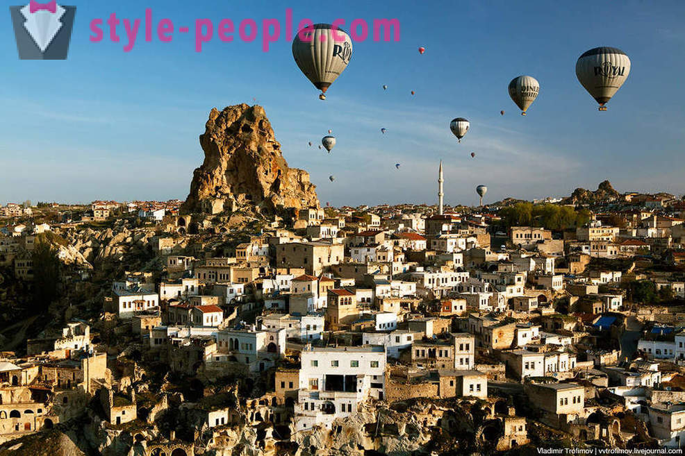 La Cappadoce est une vue plongeante