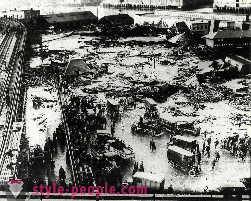 Des images historiques de l'inondation de sucre à Boston