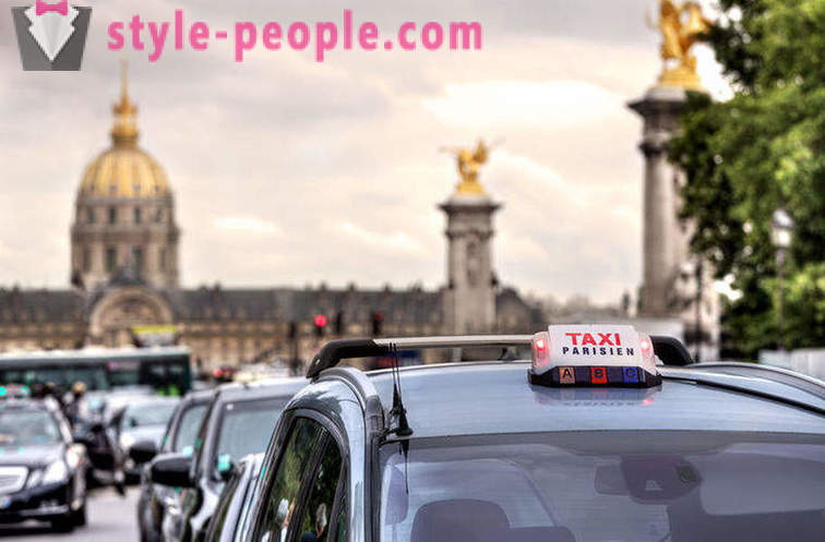 Service de taxi dans différents pays