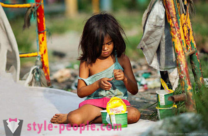 La vie dans les bidonvilles de Manille