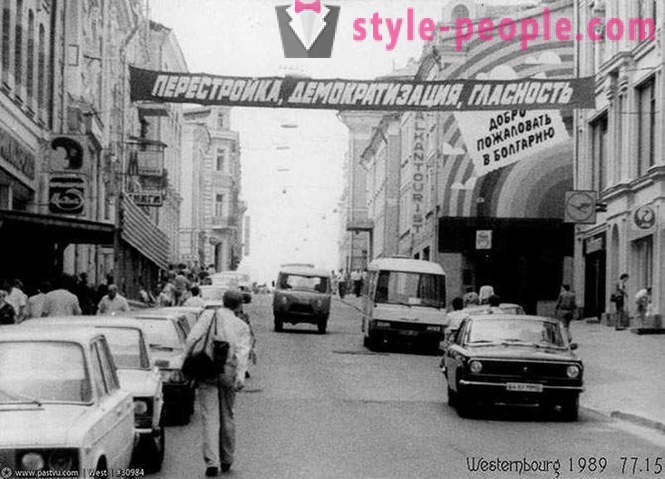 Marcher à Moscou en 1989