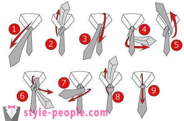 Tie noeuds: vues. Sa cravate dans la version classique: instructions étape par étape. Comment attacher une cravate double noeud