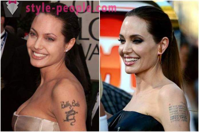 Tatouages ​​Star: Angelina Jolie
