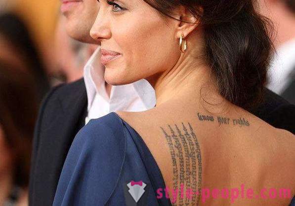 Tatouages ​​Star: Angelina Jolie