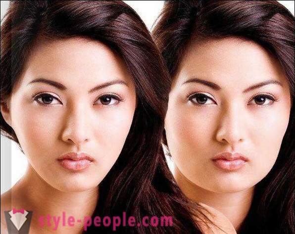 Visage Feysbilding: avant et après. Gymnastique visage: exercice