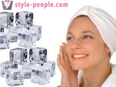 Cubes de glace visage: l'utilisation des recettes. L'utilisation de cubes de glace pour la peau
